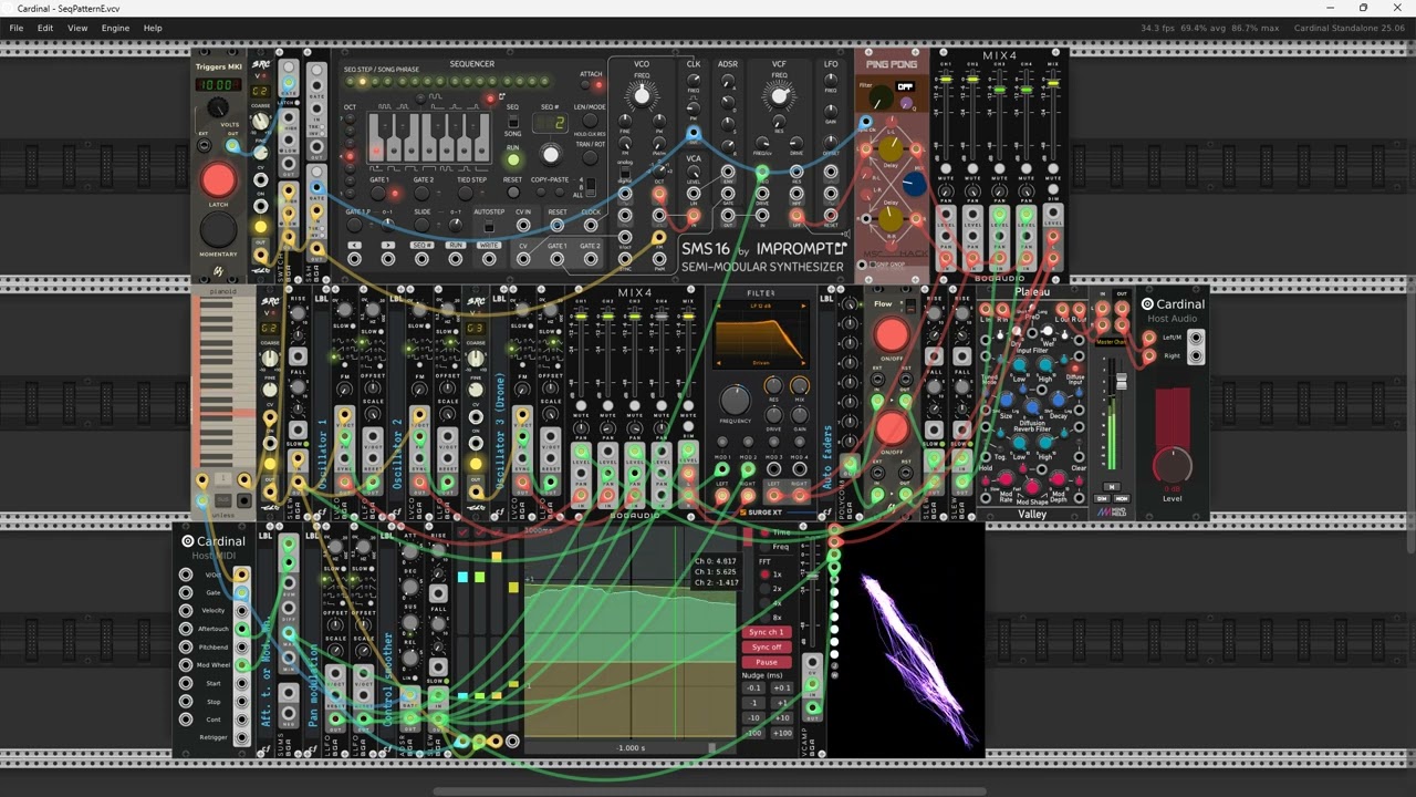 Not boring drone (VCVRack - Cardinal)