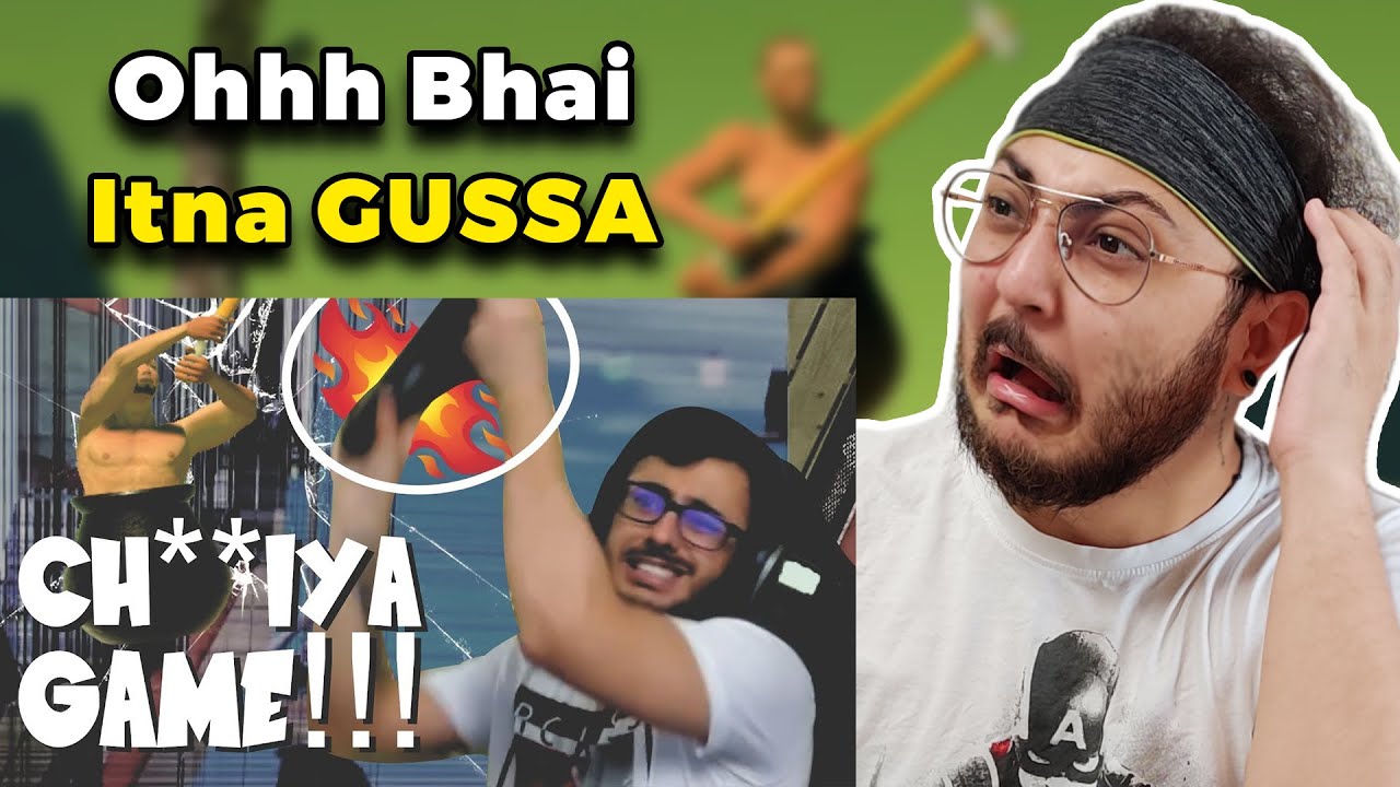 RIP MONITOR - Getting Over It Carryminati | Reaction