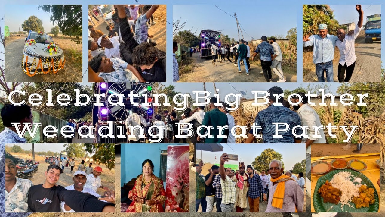 Celebrating village brothers weeding Barat 🎉party //Daily vlogs //#vlog 