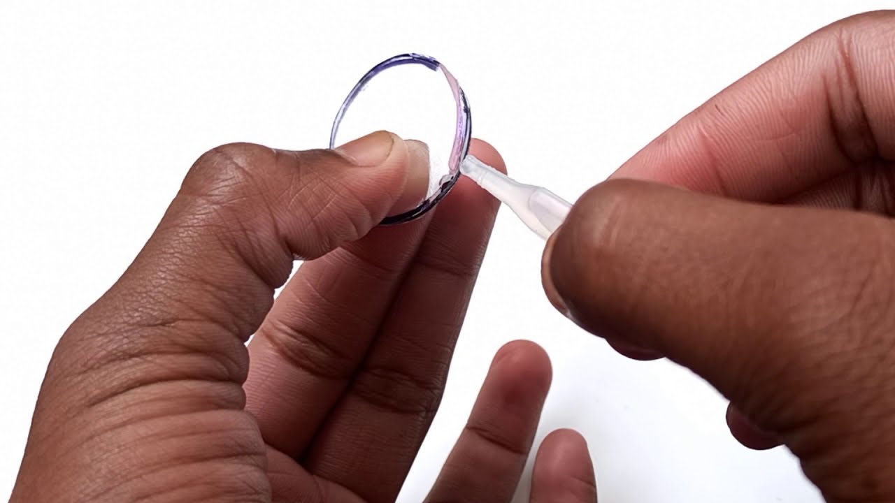 How to make lens at home | Lens making at home Convex spherical lens science project