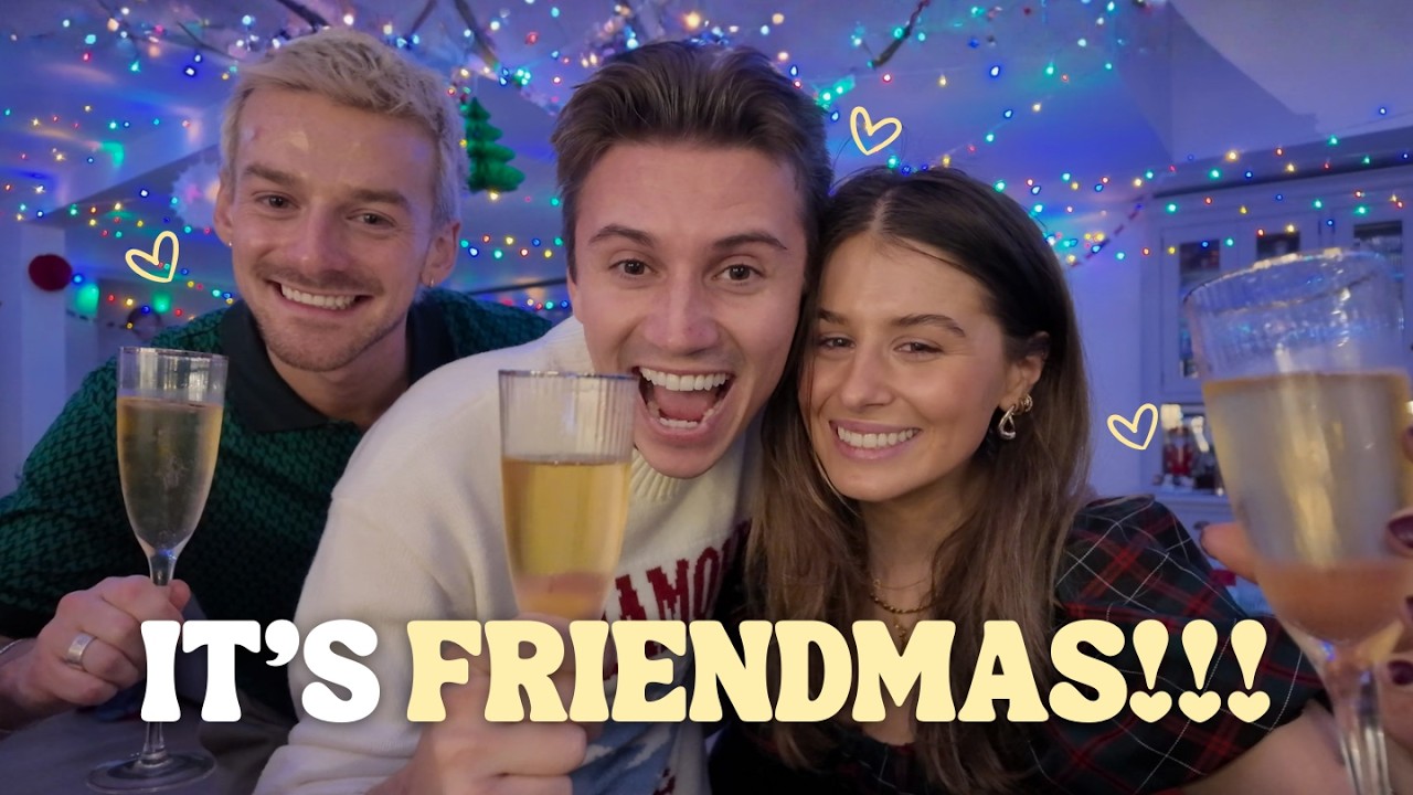 Самый хаотичный ФРИНДМАС на свете😭🎄🍷 | 1-Й ДЕНЬ ВЛОГМАСА