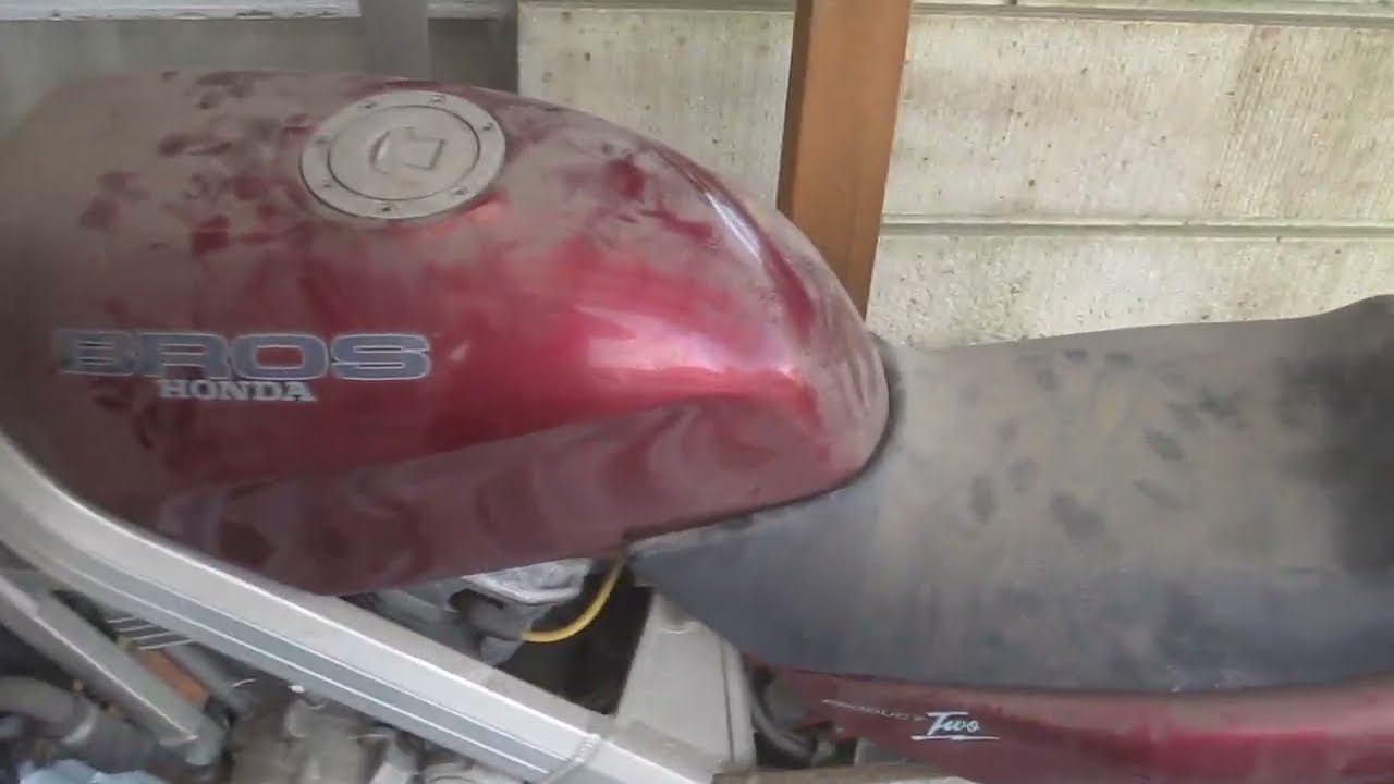 バイクレストア　①初代ブロス４００　MC25　到着
