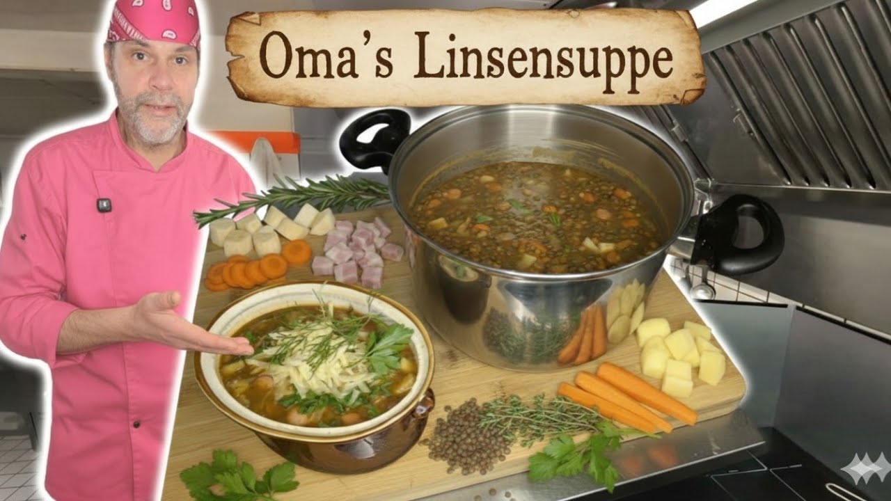 Linsensuppe Rezept wie früher im Wirtshaus kochen! Aber Zuhause!🥣🏔️| Herbi's Kitchen Alpenküche!
