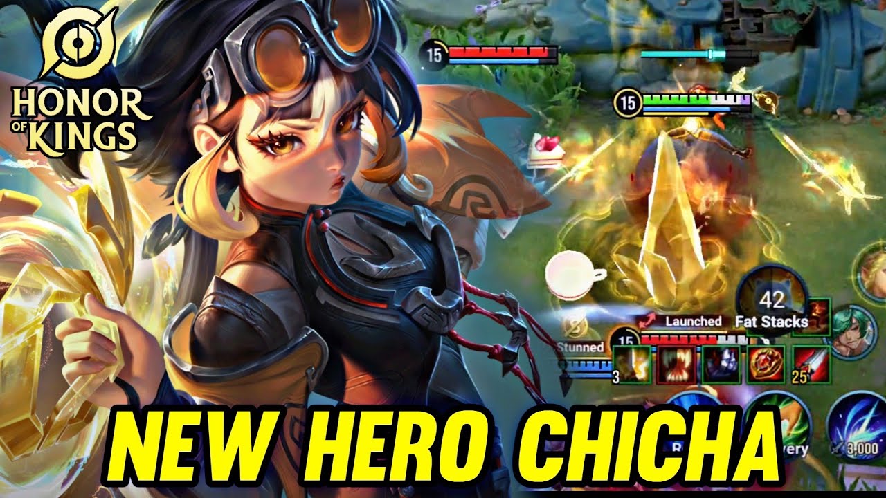 HOK : NEW HERO CHI CHA GAMEPLAY - HONOR OF KINGS