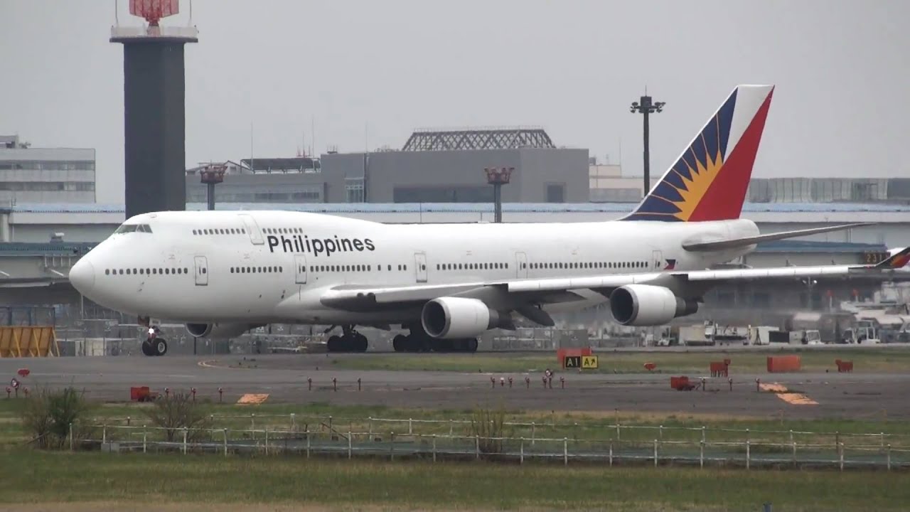Philippine Airlines Boeing 747-400 RP-C8168 Takeoff from NRT 16R
