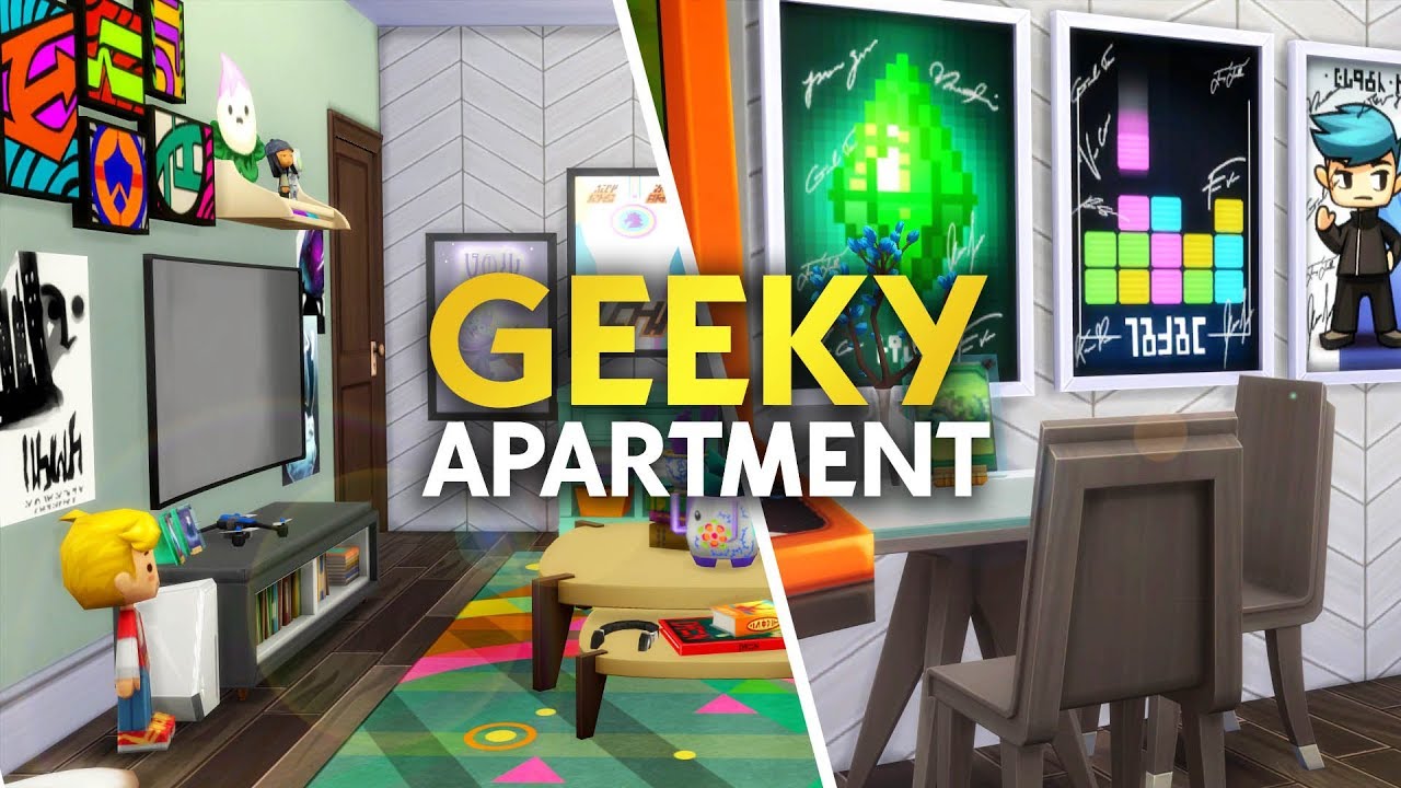 GEEKY APARTMENT // Sims 4 Speed Build