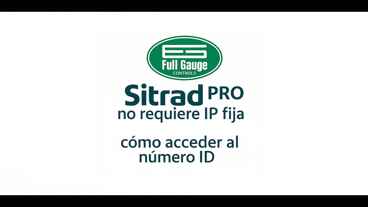 Como acceder a tu número ID para accedo remoto - Sitrad PRO