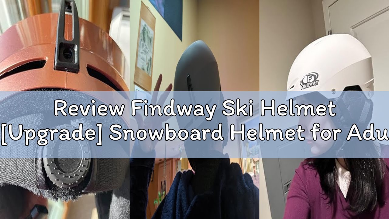 Review Findway Ski Helmet [Upgrade] Snowboard Helmet for Adults,[Goggles Friendly] Durable ABS Shell