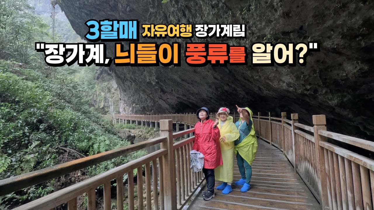 [3할매 자유여행 장가계] 뉘들이 풍류를 알어? 장가계 패키지팀을 사로잡은 폭풍 포퍼먼스, 장가계대협곡의 진면목은? 내숭을 잊은 그녀들, 비가와도 그녀들을 말릴 수 없어