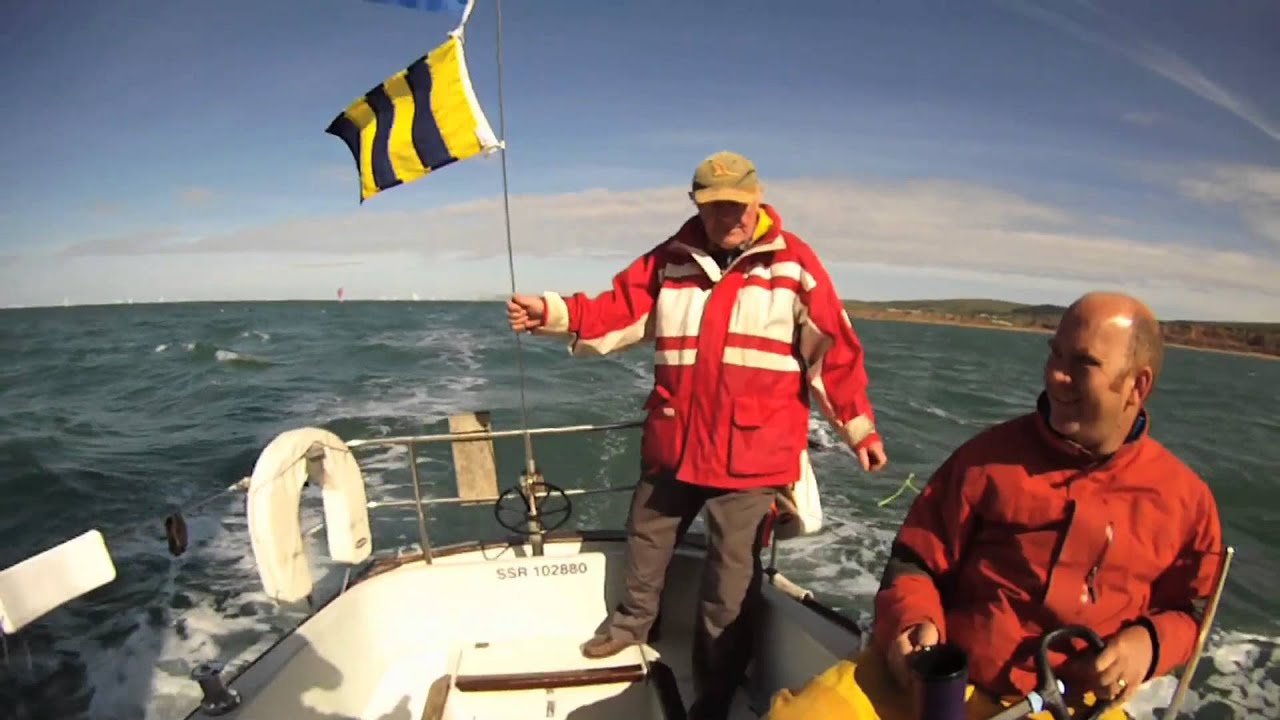 Contessa 32 racing round the Isle of Wight