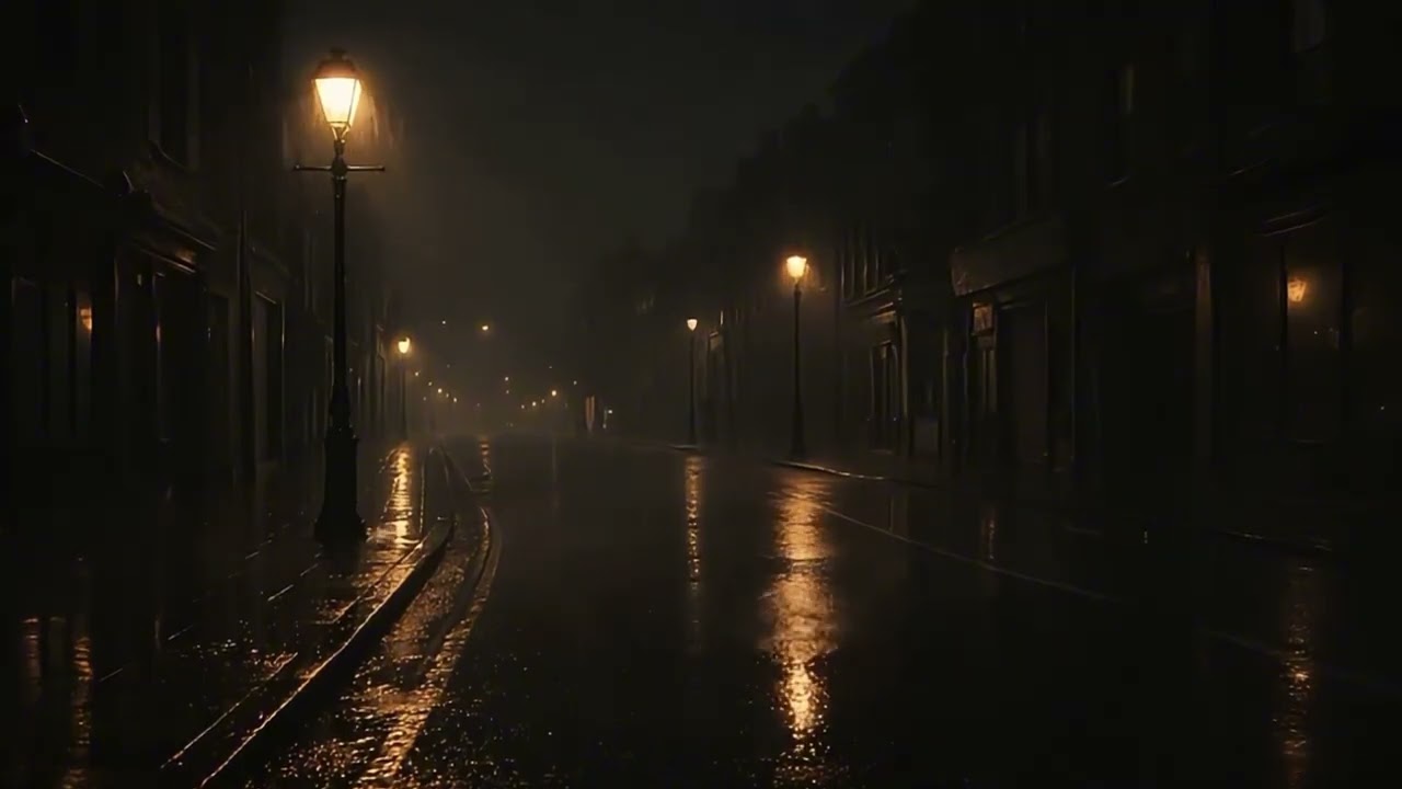 Rainy Night Street Ambience | Relaxing City Rain for Sleep & Focus