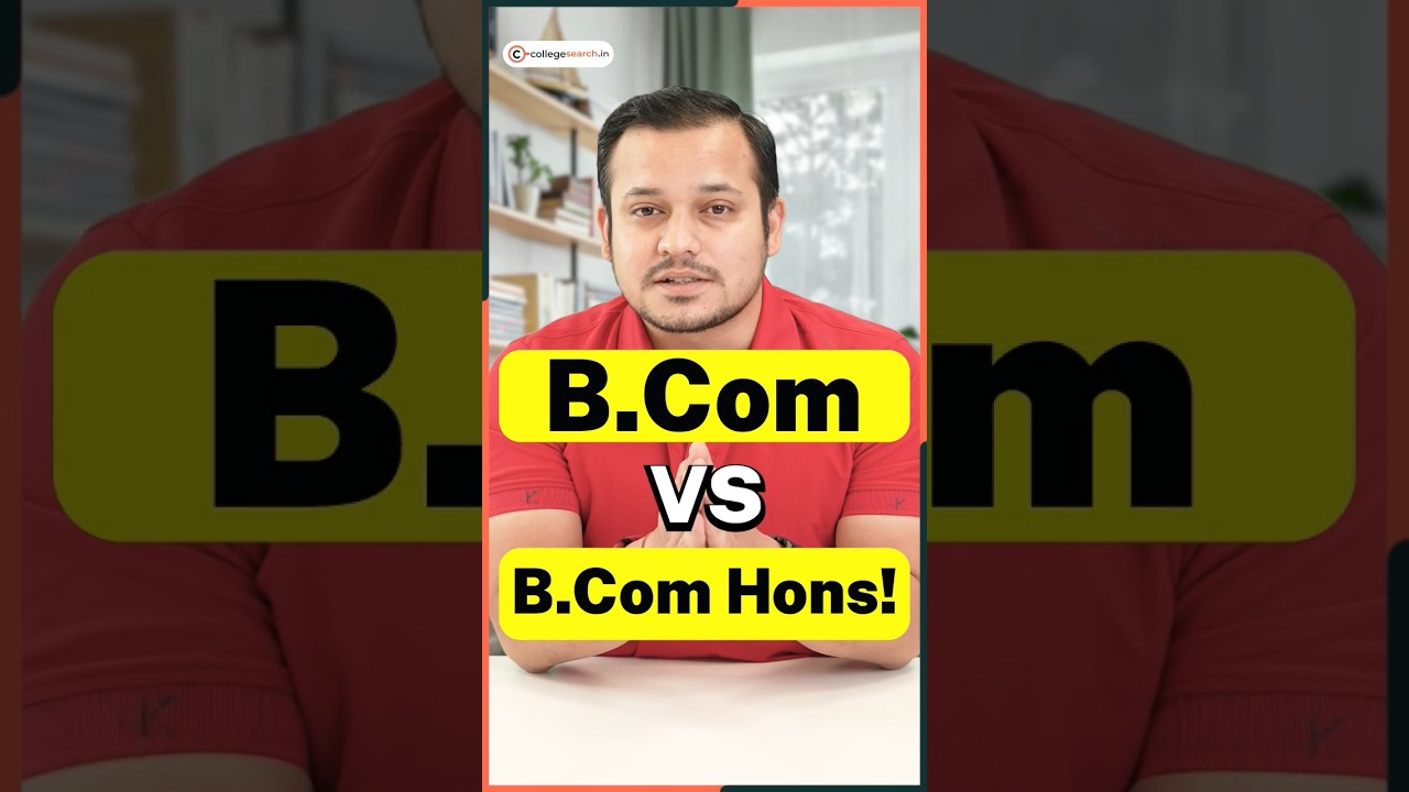 🤔B.Com Vs B.Com Hons🧐B.Com Jobs & Placements! #Shorts #BCom #BComHons #BComCollege #BComHonsCollege