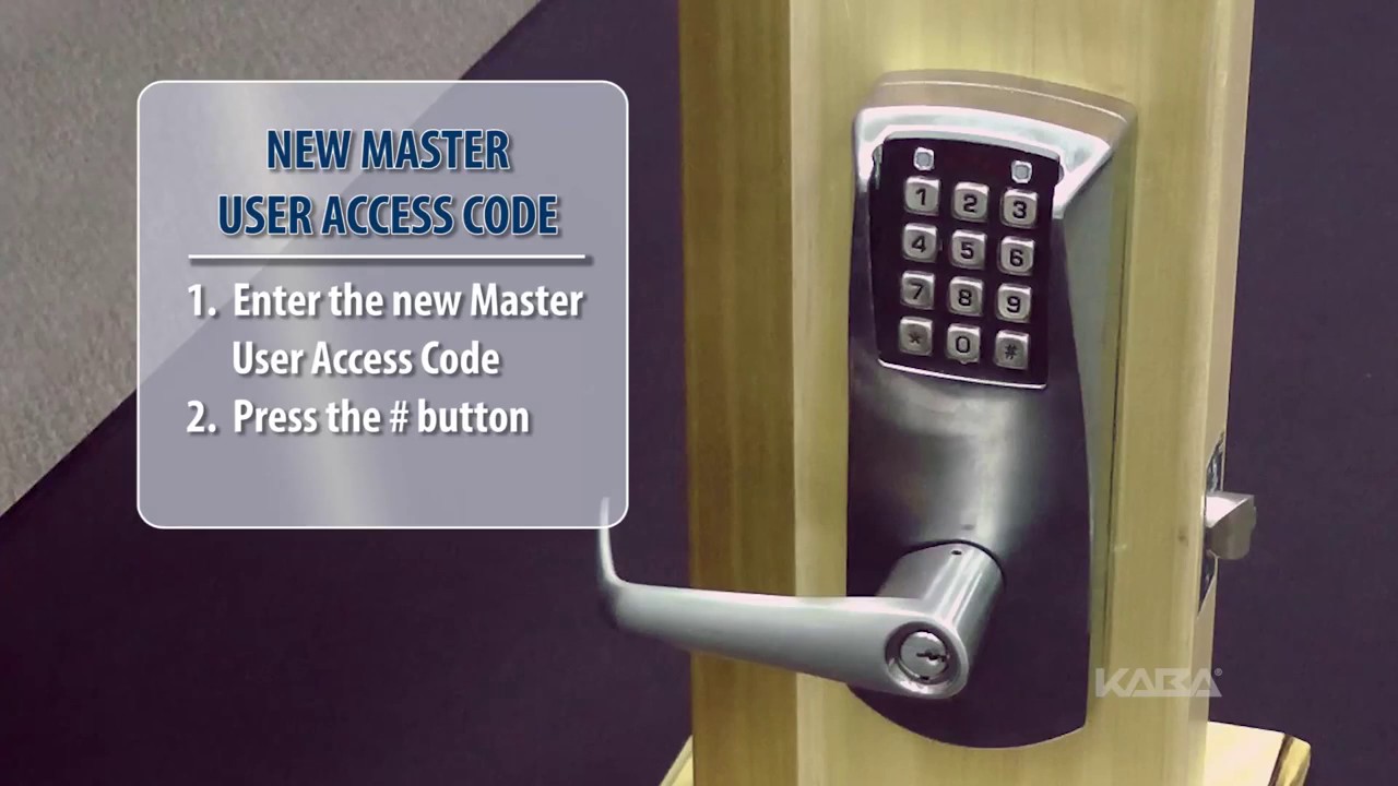 E Plex 2000/3000/5000 - How to Change the Master User Access Code