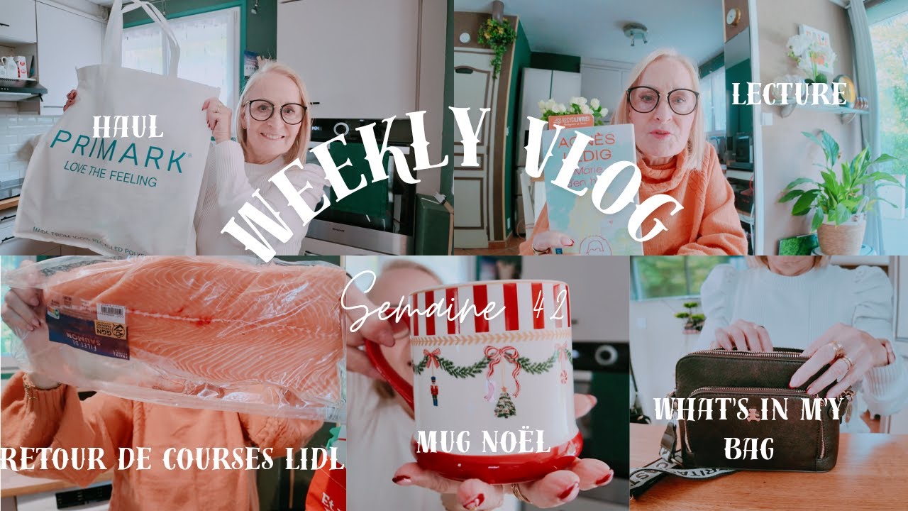 Weekly Vlog N°42 - Retour de courses Lidl, Primark, Halloween, What's in my bag, Gummies Carrot cake