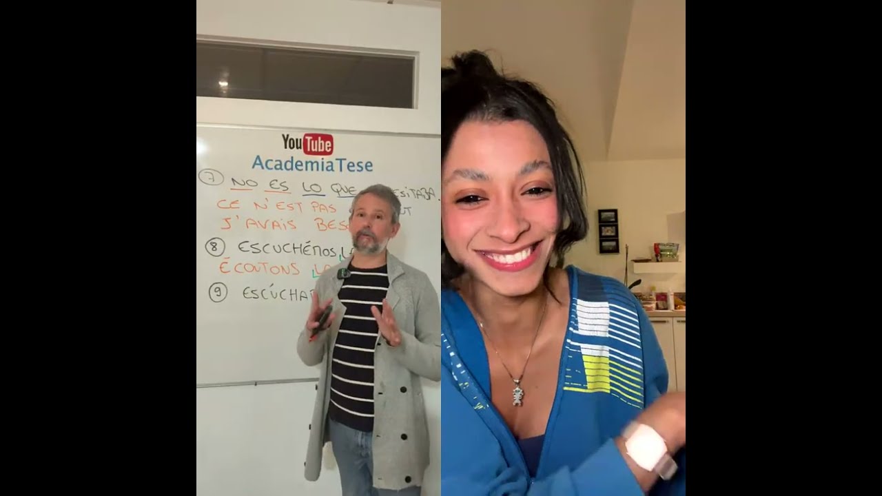 Clase de francés 14 🇫🇷 en directo ! Alumna EVELYN. Traducción de oraciones (11) #clasedefrancés 
