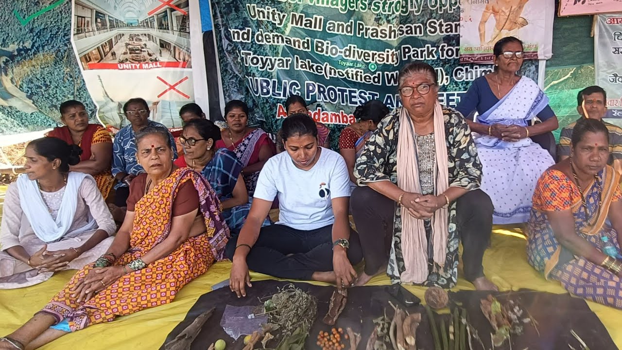 Chain Hunger Strike protest of Chimbelkars against Unity Mall enters 26th day. Locals respond to CM.