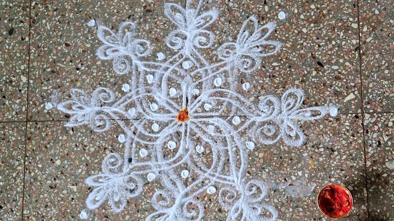 Shivaratri special rangoli/kolam , beautiful and easy rangoli for festivals