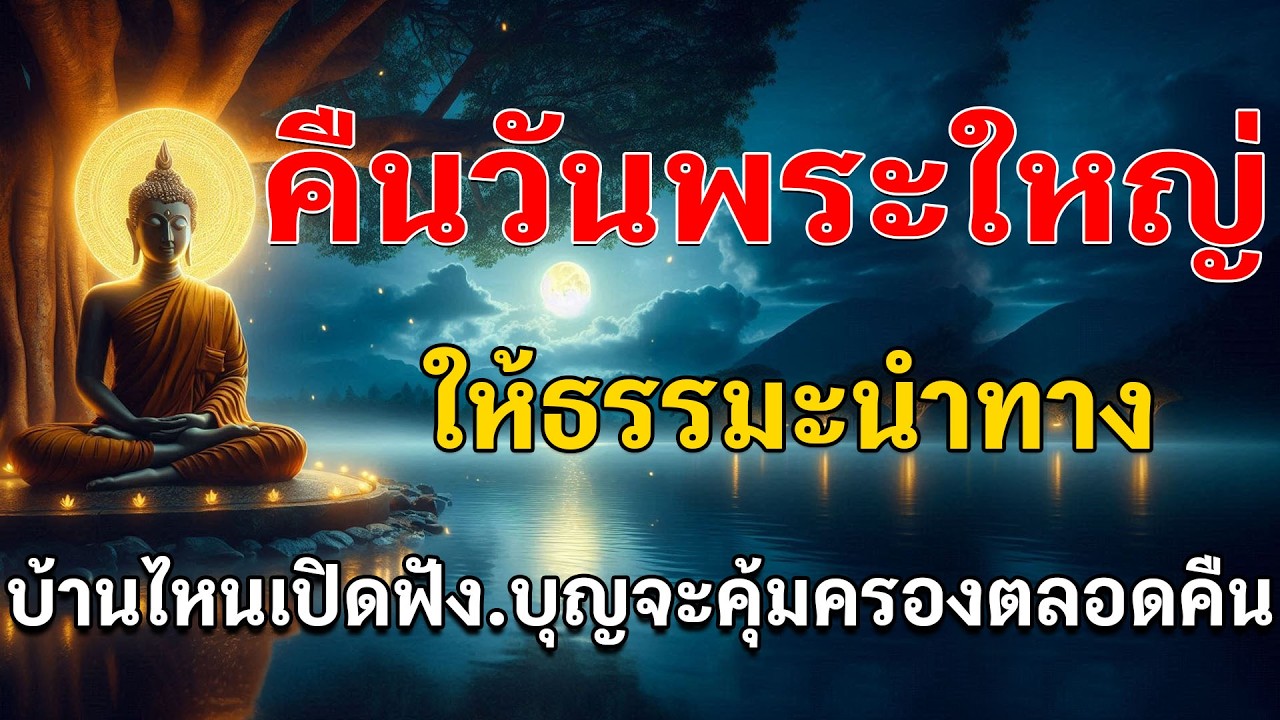 ⚠️ ฟังก่อนนอนคืนนี้ มีเกณฑ์หลับลึก + ใจเบาแบบไม่รู้ตัว🌙 บ้านไหนเปิดฟัง เชื่อว่าบุญจะคุ้มครองทั้งคืน
