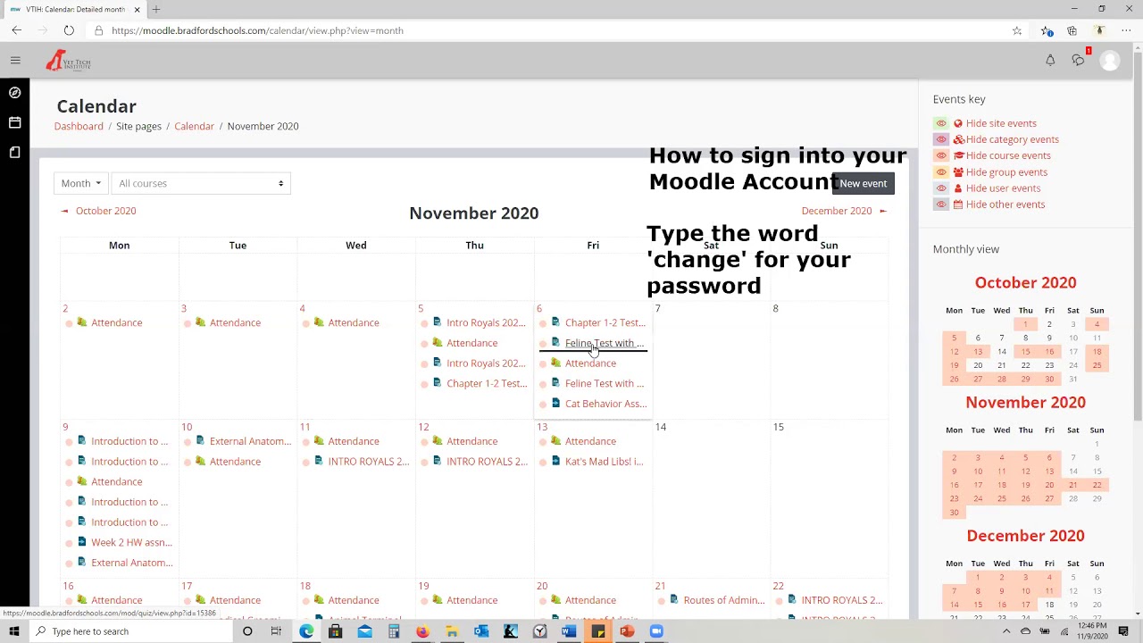 How to activate your Moodle & navigate the site