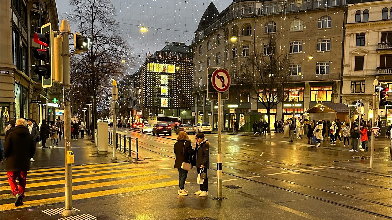 Zurich, Switzerland 🇨🇭  Mini City Tour Walking 🏛🧭 4K 60fps