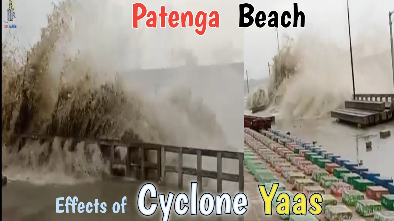 Cyclone Yaas Effects of Patenga sea beach.  #cylcloneyaas #patenga #neval