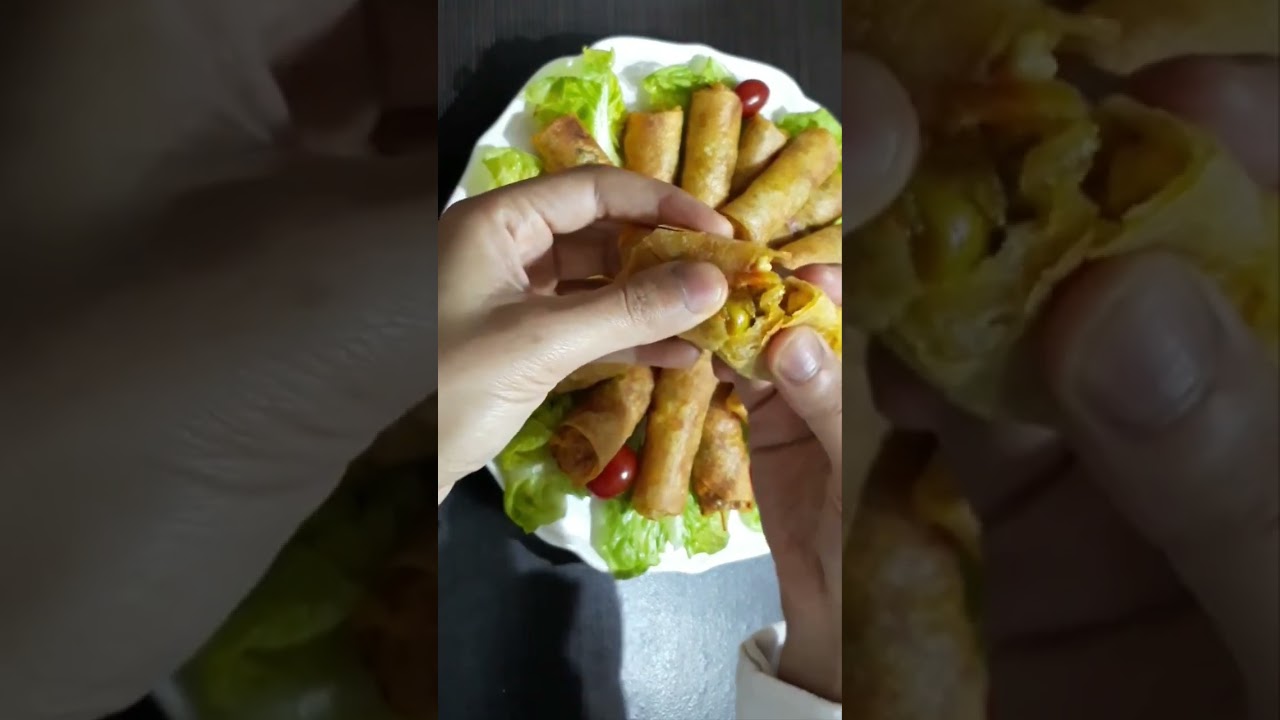 سيكار الورقة بالكفتة والخضروات! مقرمش ولذيذ بطريقة سهلة 😍🔥