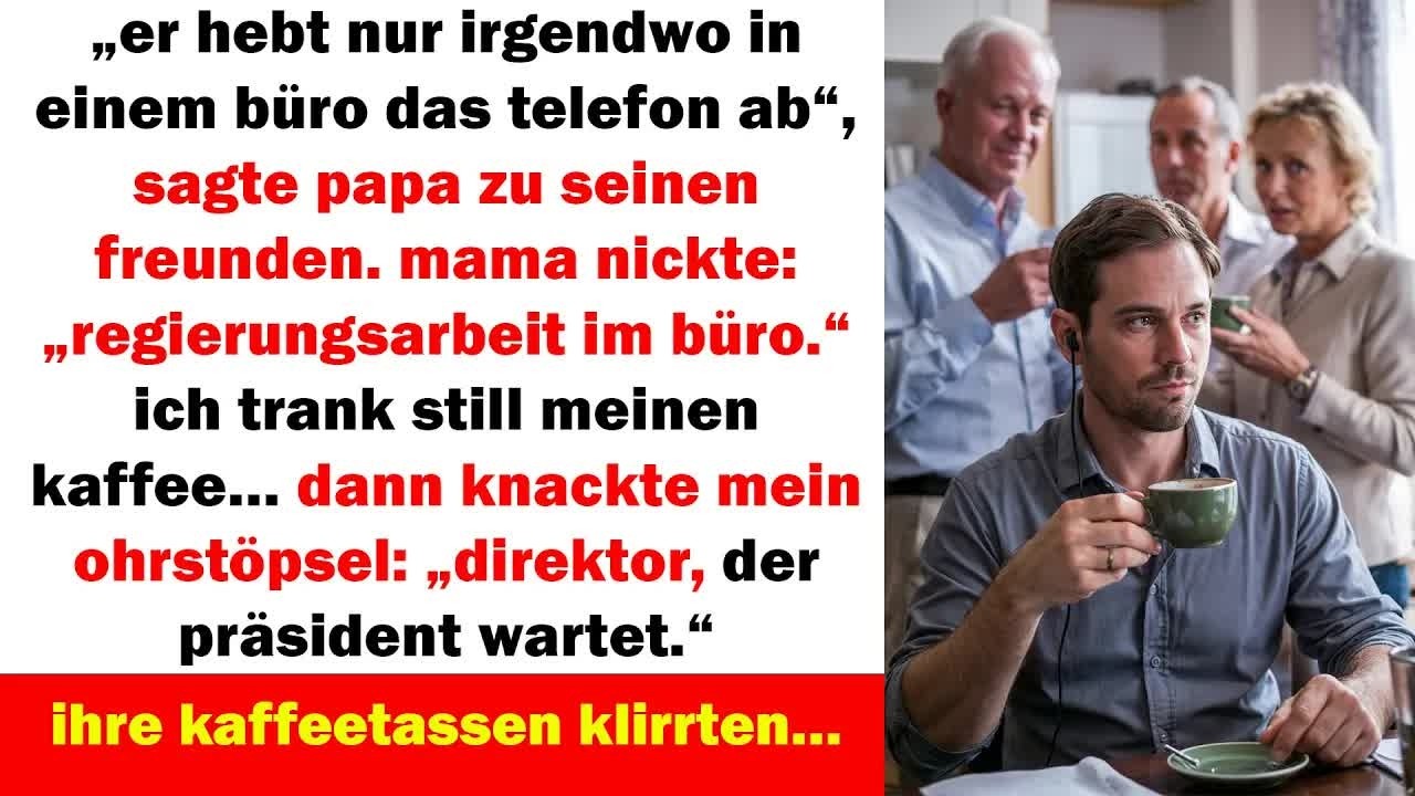 „sie sagten, ich sei nur büroangestellter – bis mein ohrstöpsel sagte： ‚der präsident wartet‘“
