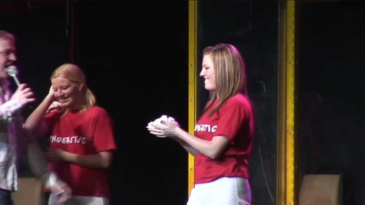 Butlin's Minehead Redcoat Gets A Pie in Face  2008