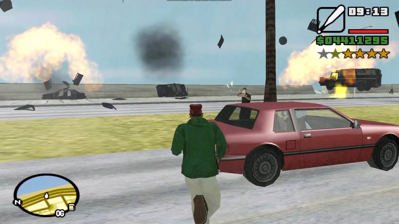 GTA San Andreas | Surviving a 6-Star Police Chase!#gtasanandreas 
