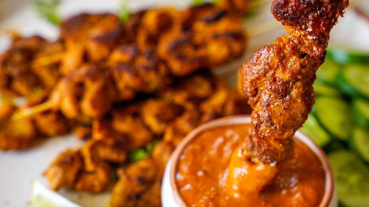Chicken Satay! The Best Chicken Satay with Peanut Sauce!