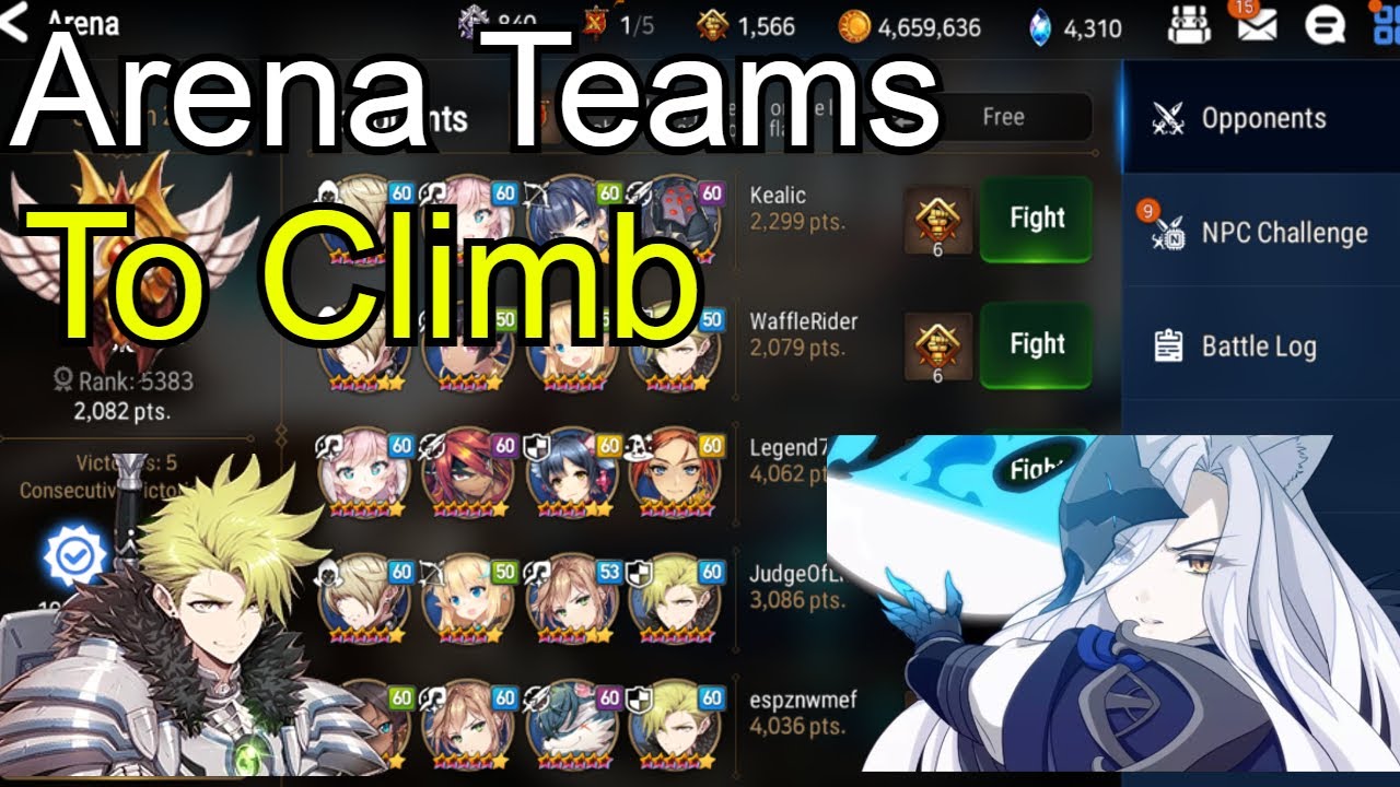 Two Arena team builds that you NEED (Epic Seven)