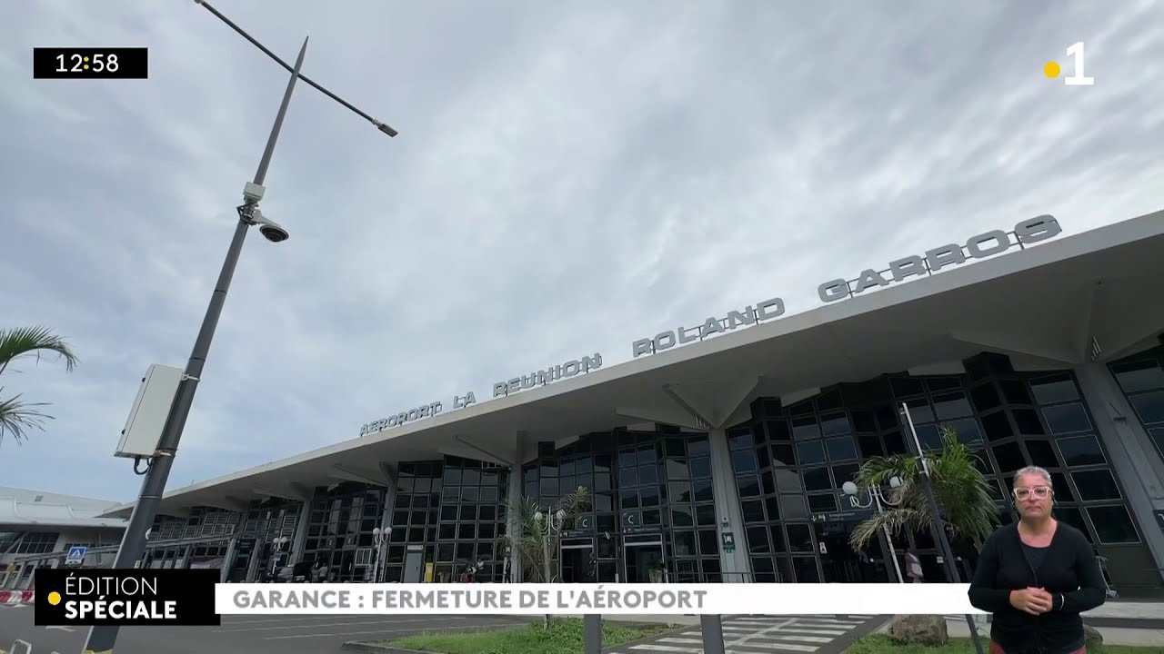 Cyclone Garance : fermeture de l'aéroport Roland Garros dès 10H30