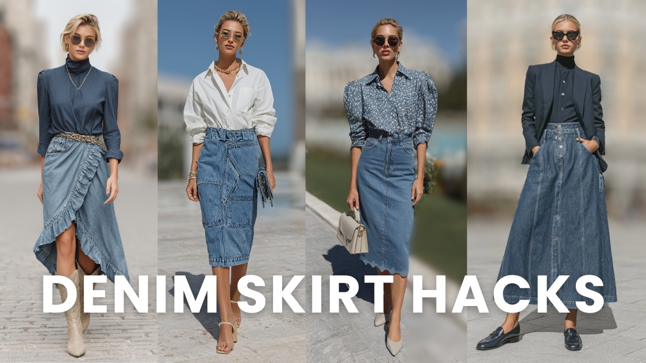👖✨ Лайфхаки по стилизации джинсовых юбок | Гениальные джинсовые тренды 2026 года