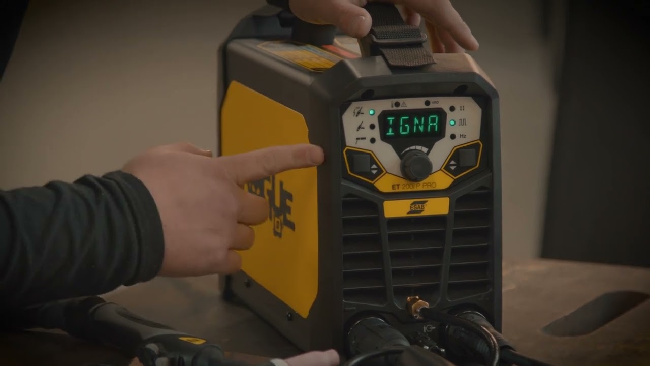 How to Set Welding Parameters on the ESAB Rogue ET 200iP Pro Portable TIG Welder