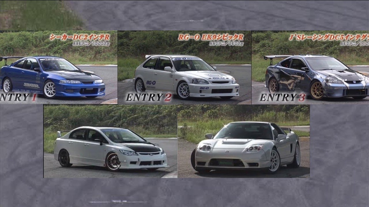 [ENG CC] Type R tuned battle 2 - DC2, EK9, DC5, FD2, NSX R Maze HV106