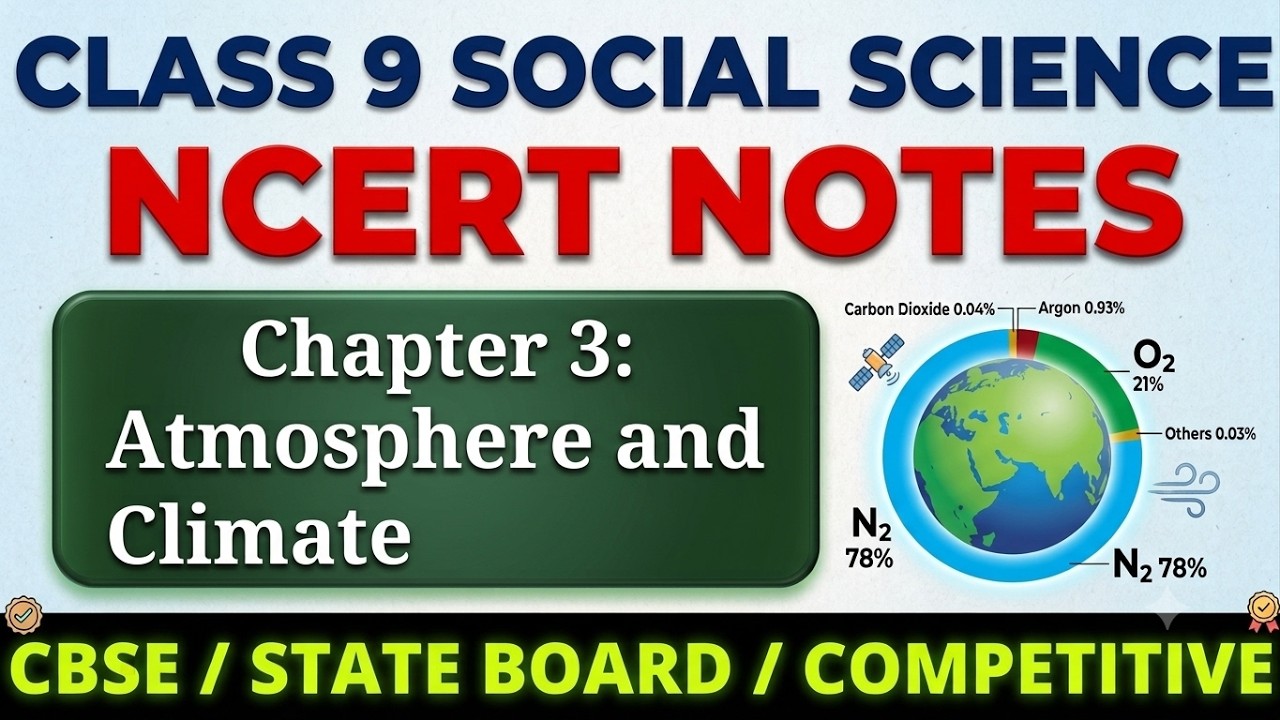 Class 9 Notes Atmosphere and Climate | Geography Class 9 NEW NCERT Notes