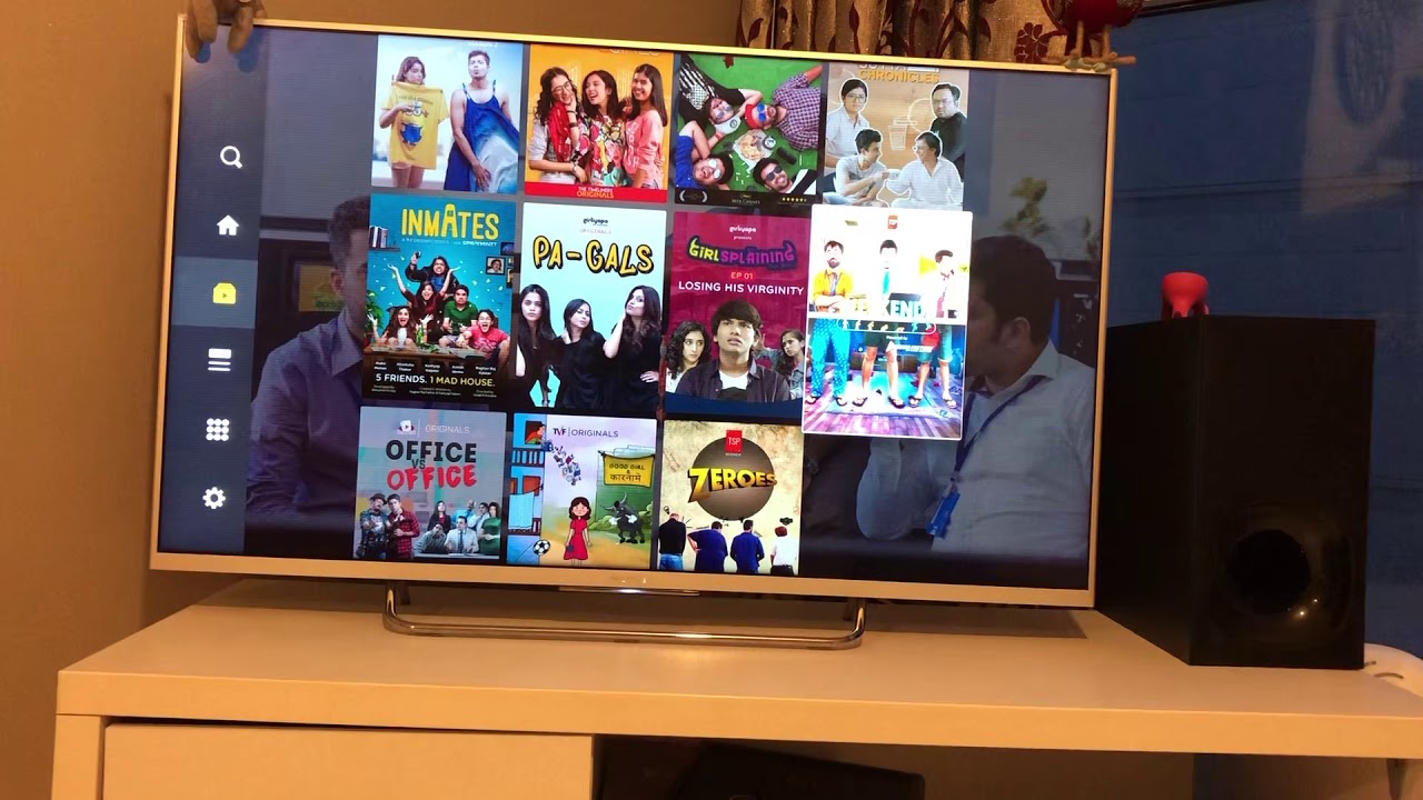 TVF Play App Review on Sony Bravia Android Smart TV 2020 | Android TV Asian streaming Apps | Qtiyapa
