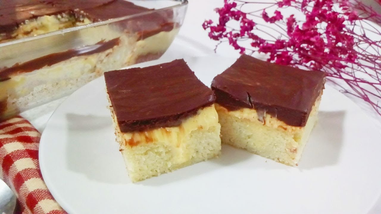 Keto Boston Cream Cake