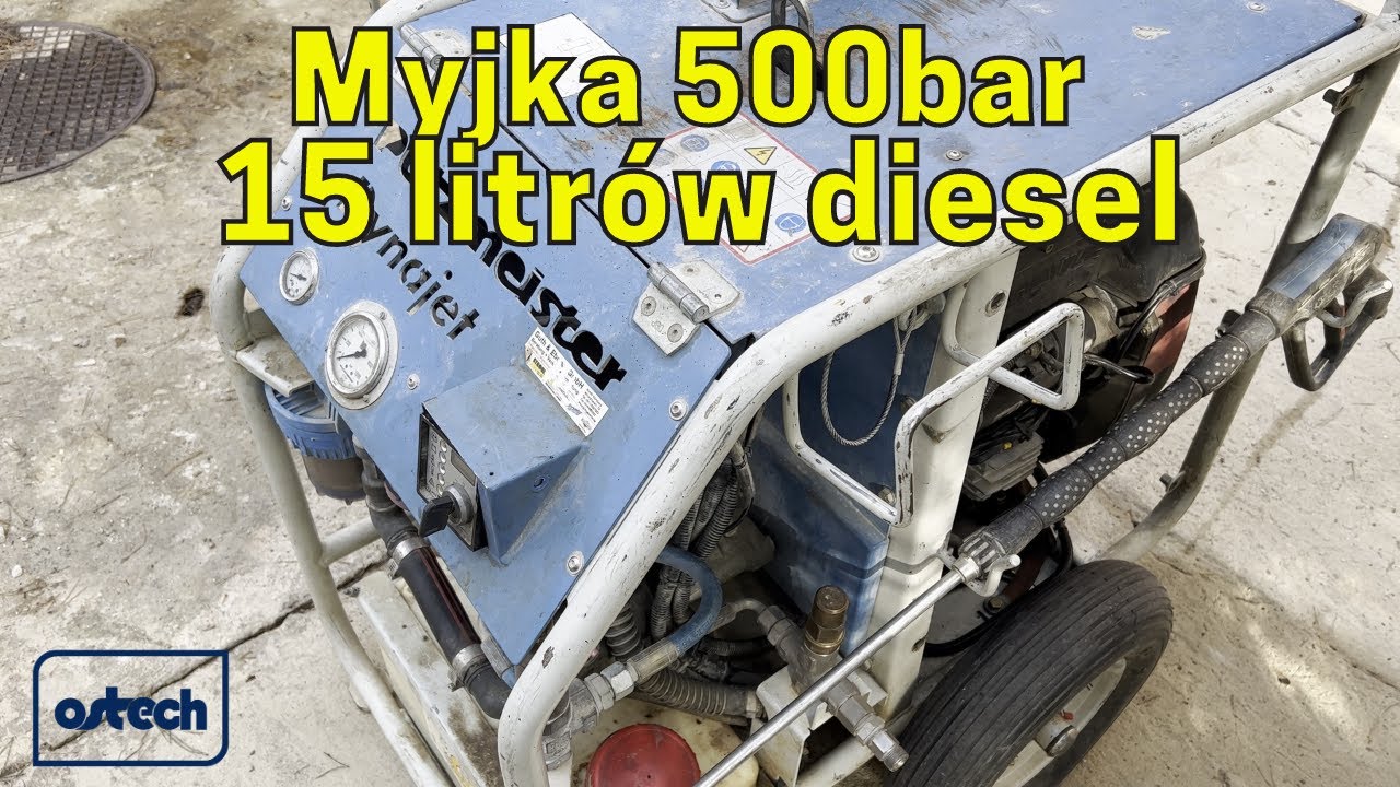 Myjka 500 bar 15l/min z silnikiem diesla.