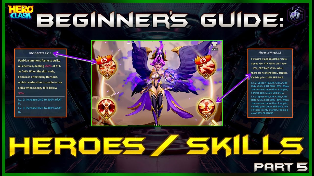 Heroes and Skills Explained | The Beginner's Guide! Ep. 5  | Hero Clash