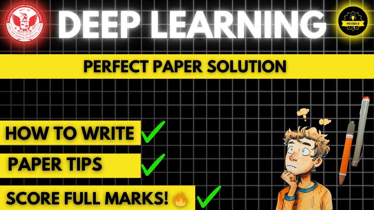 RGPV Deep Learning Paper Solution |  AL503 | Easy Explanation for 2025 Exams | Hindi 🔥#deeplearning