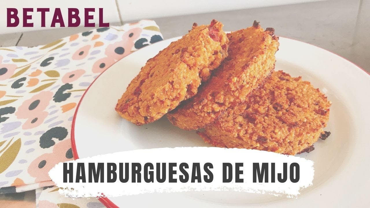 Hamburguesas de mijo veganas, sin gluten - No quedan secas!
