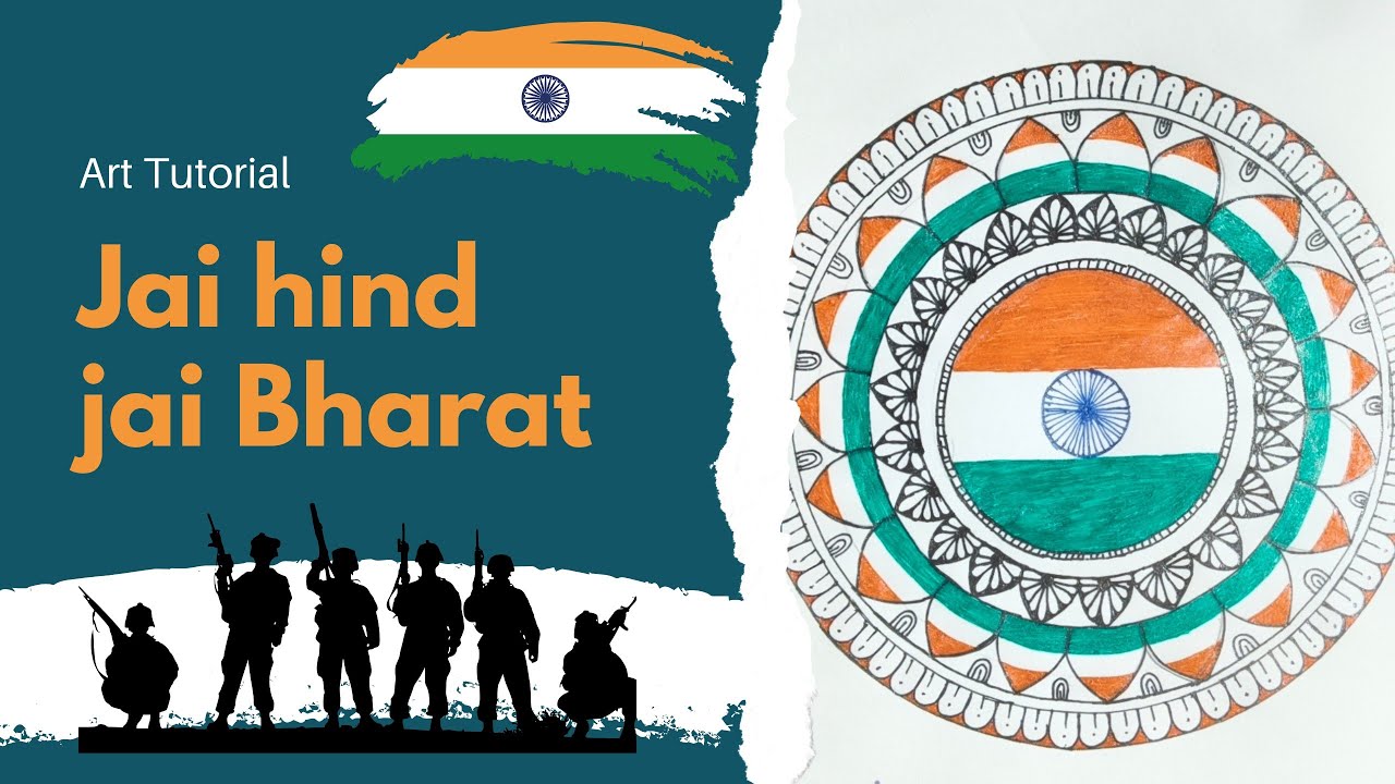 Tiranga Mandala | Indian Flag Inspired Circular Art🇮🇳✨🇮🇳