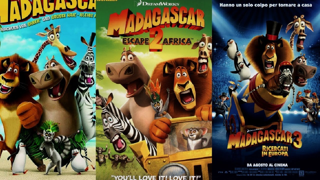 RECENSIONE SUI 3 FILM ANIMATI DI MADAGASCAR (2005-2012)