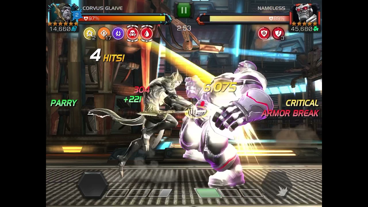 Corvus Glaive vs Thanos