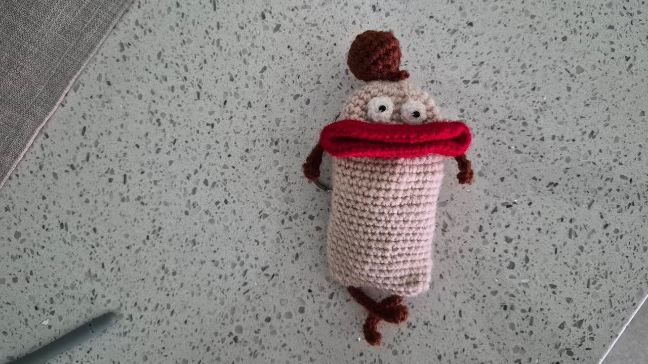 How to crochet car key sweater(keychain) easy step by step tutoria for beginners!#keychain #handmade