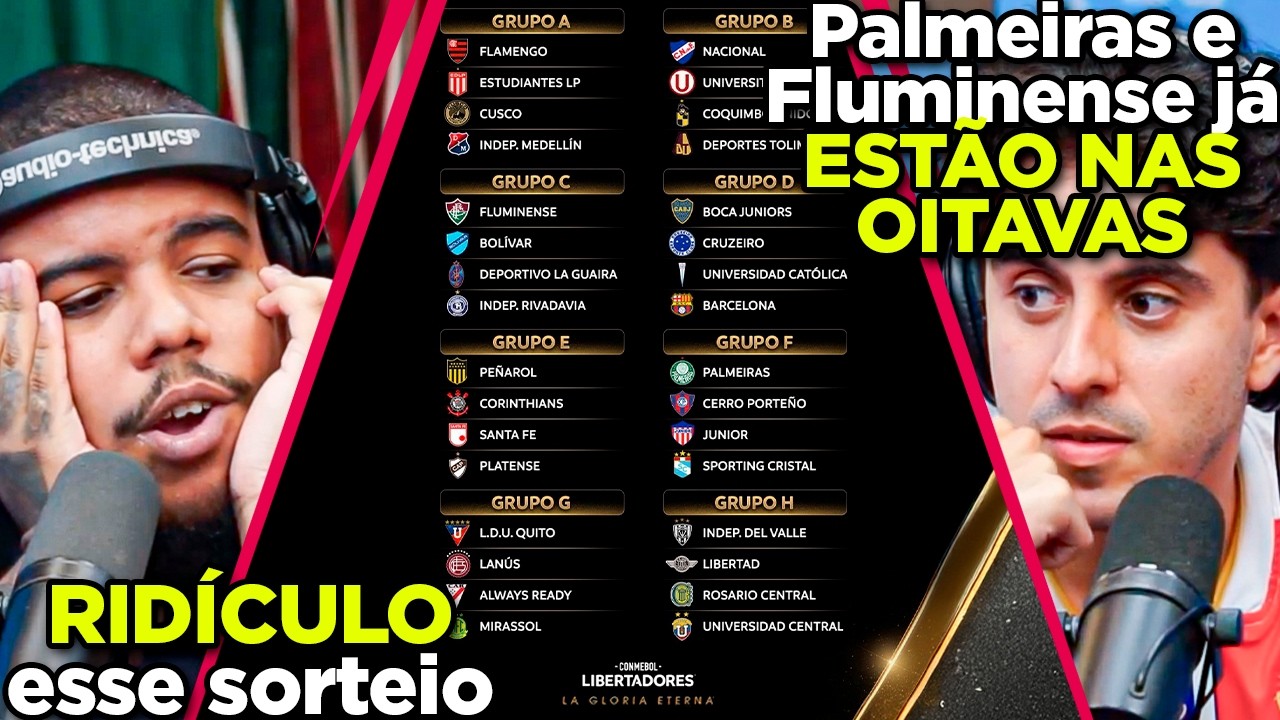 ANALISANDO os GRUPOS DA LIBERTADORES 2026