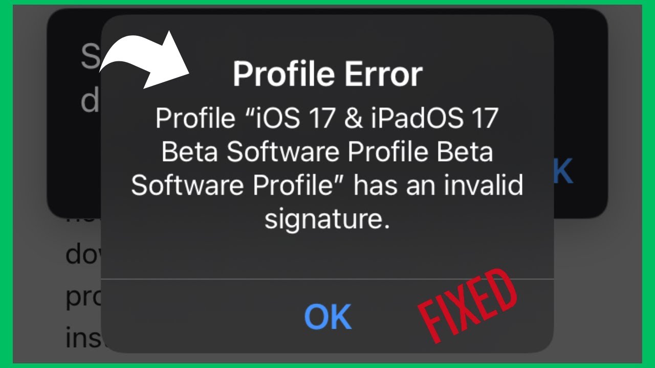 ИСПРАВЛЕНИЕ ОШИБКИ ПРОФИЛЯ НА iPhone | Профиль ПО iOS 17 Beta имеет недействительную подпись (2024)