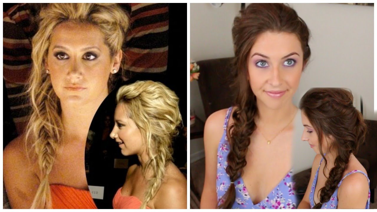 Ashley Tisdale Inspired Fishtail Updo | Courtney Lundquist