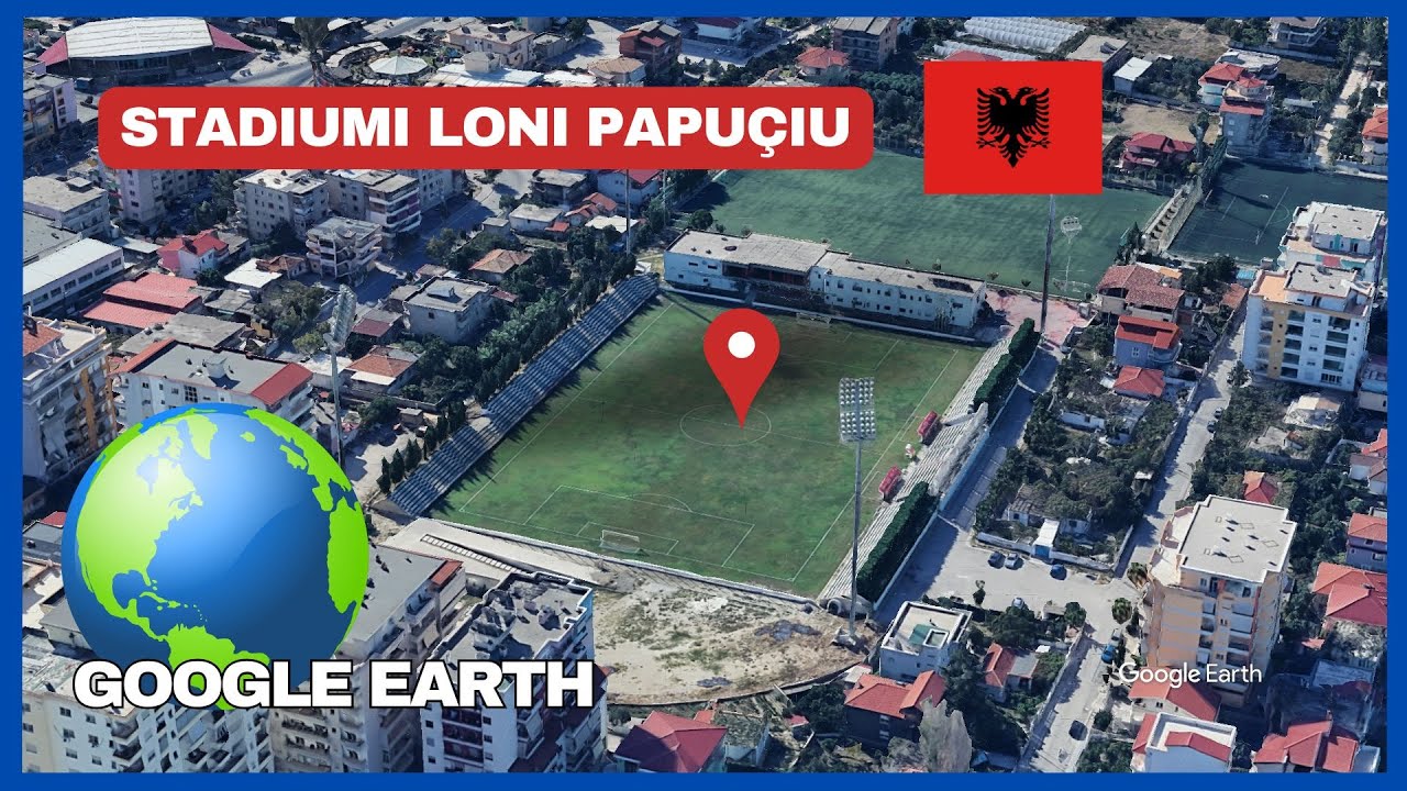 Stadiumi Loni Papuçiu ( KS Apolonia Fier) in Fier, Albania on Google Earth